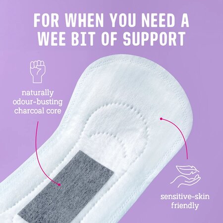 Absorbante zilnice cu carbune activ pentru incontinenta urinara redusa, 16 bucati, Flo 689570