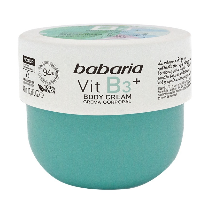 Crema de corp cu vitamina B3, 400 ml, Babaria