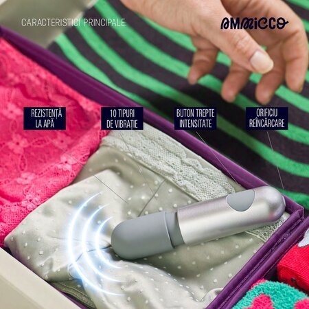 Vibrator mini Future Pleasure, 1 bucata, Ammicco 690449
