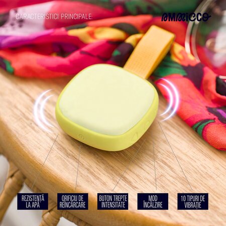 Vibrator mini cu functie de incalzire My Massage, 1 bucata, Ammicco 690438