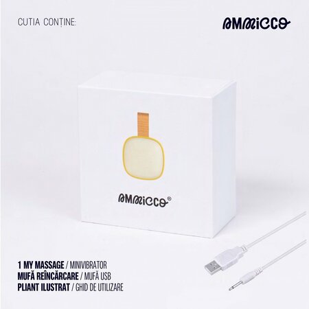 Vibrator mini cu functie de incalzire My Massage, 1 bucata, Ammicco 690435
