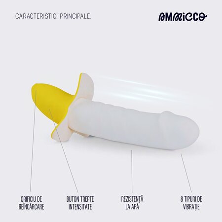 Vibrator pentru punctul A si G Fruit of Love, 1 bucata, Ammicco 690429