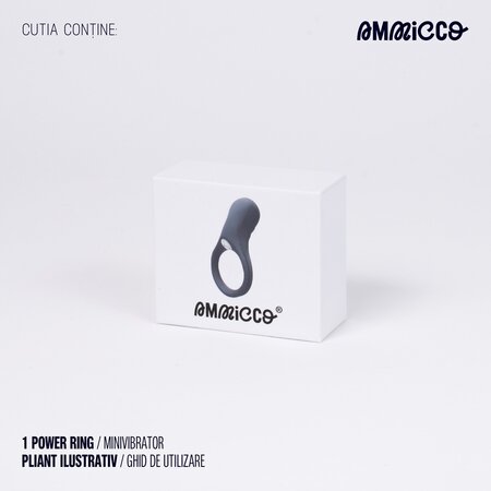 Inel vibrator Power Ring, 1 bucata, Ammicco 690403