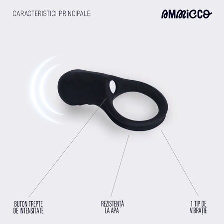Inel vibrator Power Ring, 1 bucata, Ammicco 690406