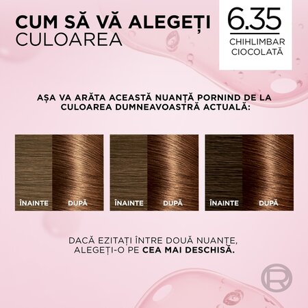 Vopsea de par cu acid hialuronic Excellence Color Creme 6.35 Maro Ciocolata, 192 ml, Loreal 689742