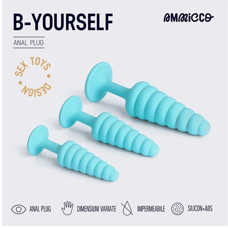 Set dopuri anale din silicon B-YourSelf, 3 bucati, Ammicco 690400