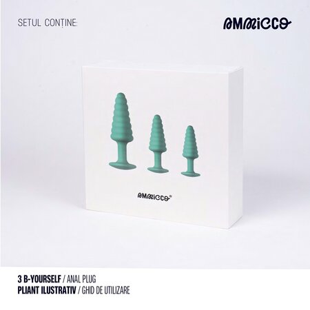 Set dopuri anale din silicon B-YourSelf, 3 bucati, Ammicco 690398