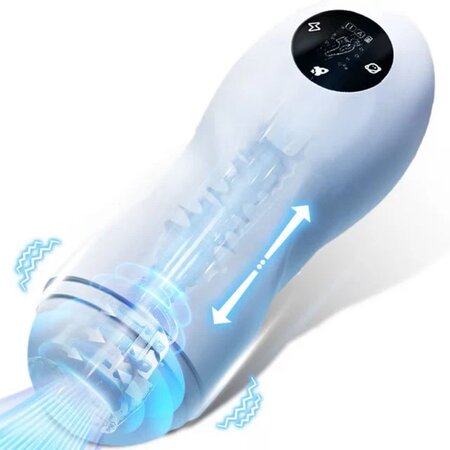 Stroker cu vibratii si functie de vacuum Pandora Cup, 1 bucata, Ammicco 690775