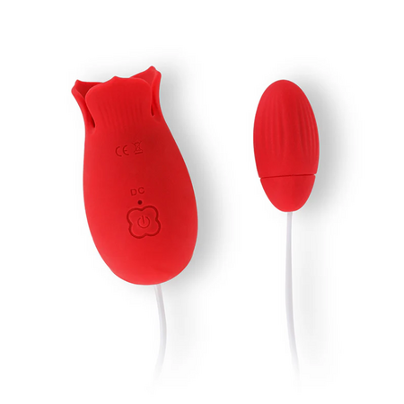 Vibrator cu functie de aspiratie si petale stimulatoare Afrodita, 1 bucata, Ammicco