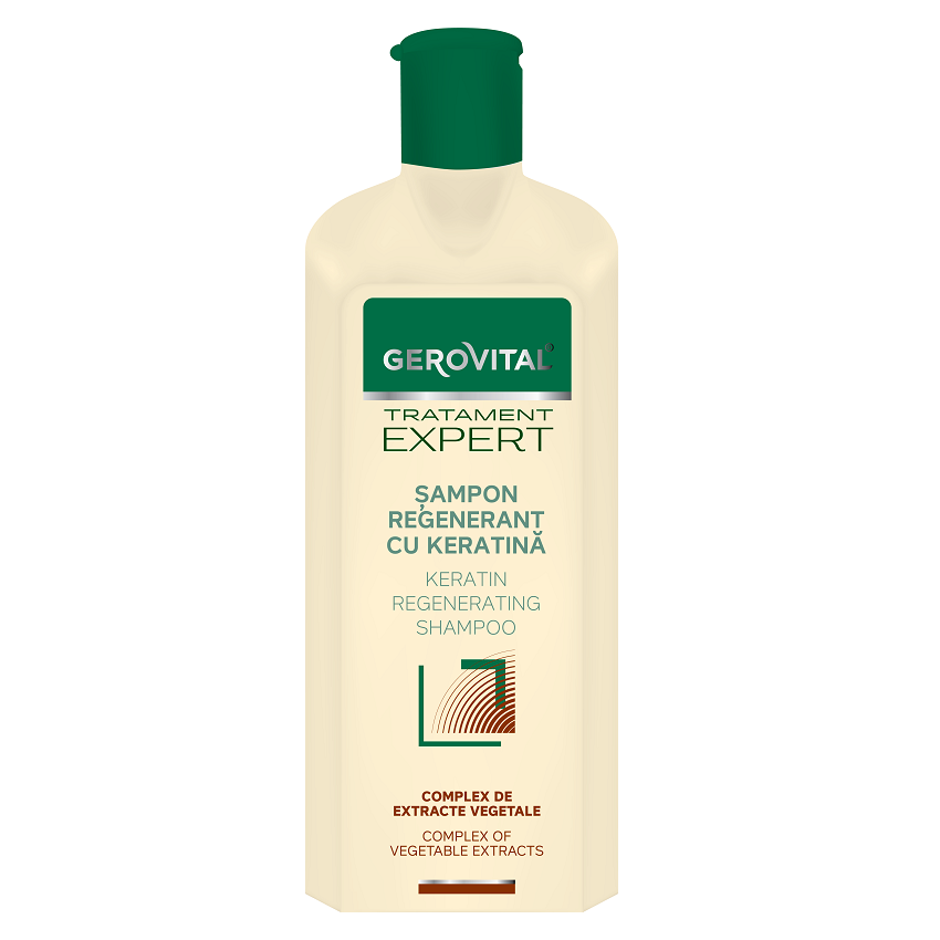 Sampon regenerant cu keratina Tratament Expert, 250 ml, Gerovital