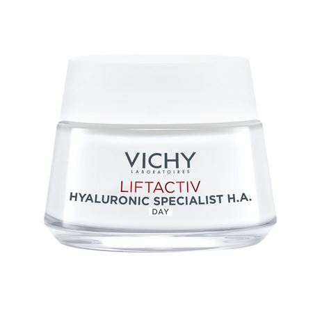 Trusa Crema de zi Liftactiv Hyaluronic Specialist H.A, 50 ml + Fluid cu SPF 50+ Capital Soleil, 15 ml + Sampon anti-matreata Dercos, 50 ml, Vichy 689978