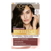 Vopsea de par fara amoniac Excellence Universal 2U Darkest Brown, 192 ml, Loreal