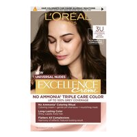 Vopsea de par fara amoniac Excellence Universal 3U Dark Brown, 192 ml, Loreal