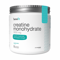 Creatina monohidrat fara aroma Classic Series, 5000 mg, 250 g, Benefit Nutrition