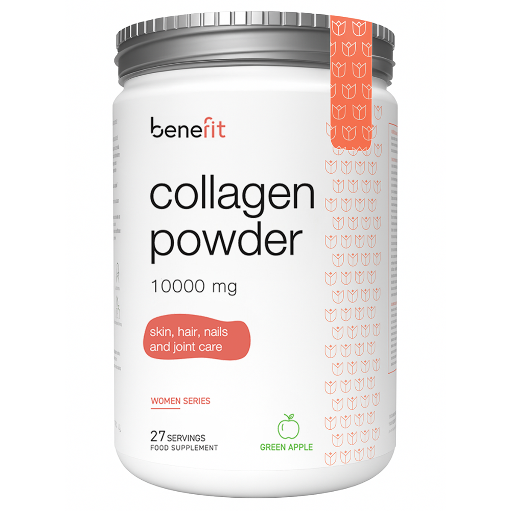 Pudra de colagen pentru femei Women Series, 10000 mg, 600 g, Benefit Nutritio