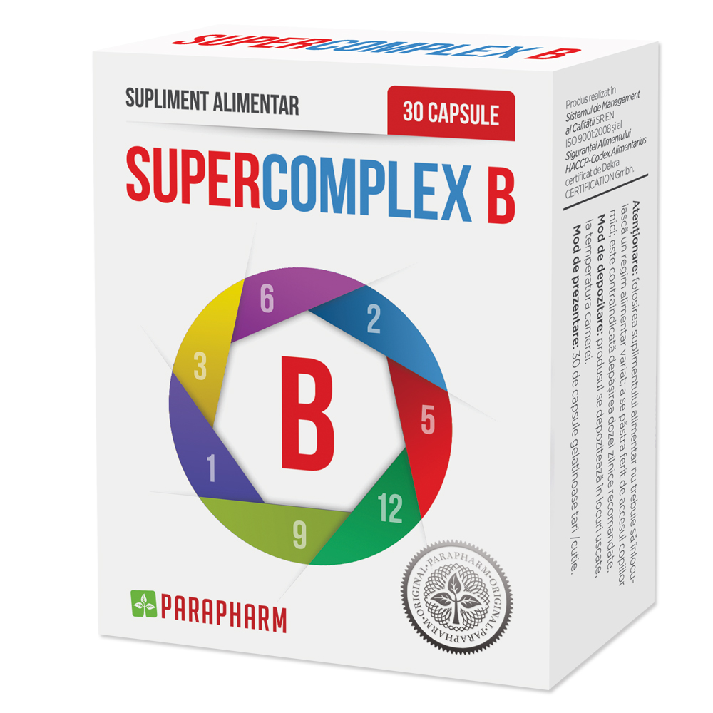 Super Complex B, 30 capsule, Parapharm