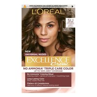Vopsea de par fara amoniac Excellence Universal 5U Light Brown, 192, Loreal