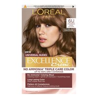 Vopsea de par fara amoniac Excellence Universal 6U Dark Blonde, 192 ml, Loreal