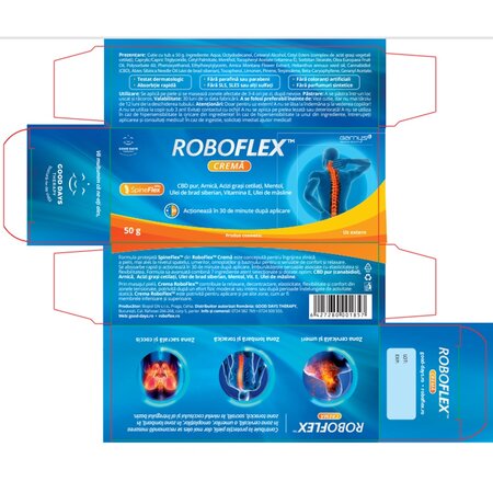 Crema pentru coloana si spate Roboflex, 50 g, Good Days Therapy 690293