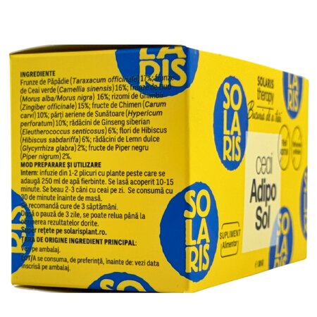 Ceai adiposol Therapy, 20 doze, Solaris 690340