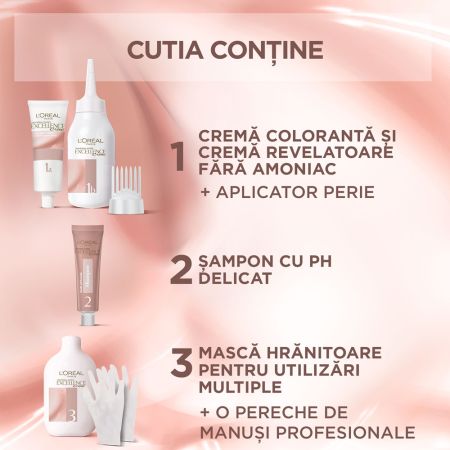 Vopsea de par fara amoniac Excellence Universal 8U Light Blonde, 192, Loreal 690346