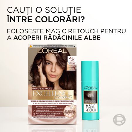 Vopsea de par fara amoniac Excellence Universal 9U Very Light Blonde, 192 ml, Loreal 696030