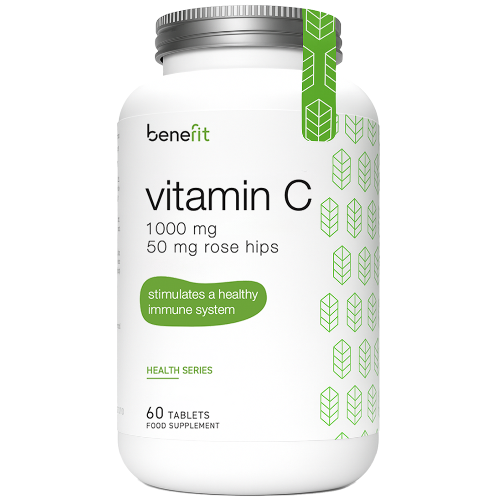 Vitamina C Health Series, 1000 mg, 60 tablete, Benefit Nutrition