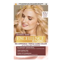 Vopsea de par fara amoniac Excellence Universal 10U Lightest Blonde, 192 ml, Loreal