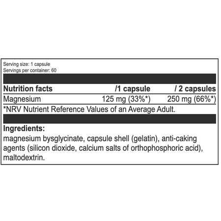 Magneziu bisglicinat Health Series, 60 capsule, Benefit Nutrition 690374