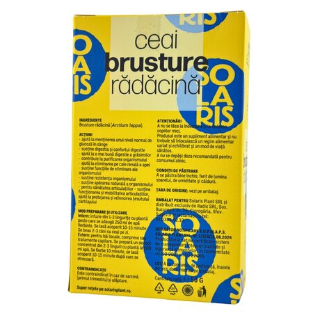 Ceai din radacina de brusture, 50 grame, Solaris 690620