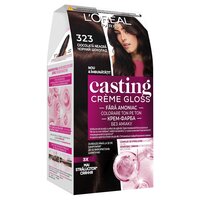 Vopsea de par fara amoniac Casting Creme Gloss 323 Ciocolata Neagra, 180 ml, Loreal