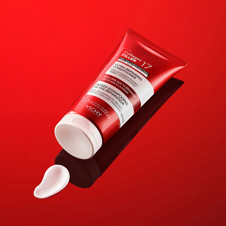 Balsam ultra-reparator cu peptide Pro-Colagen si acid citric Dercos Collagen 17 Filler, 200 ml, Vichy 690719