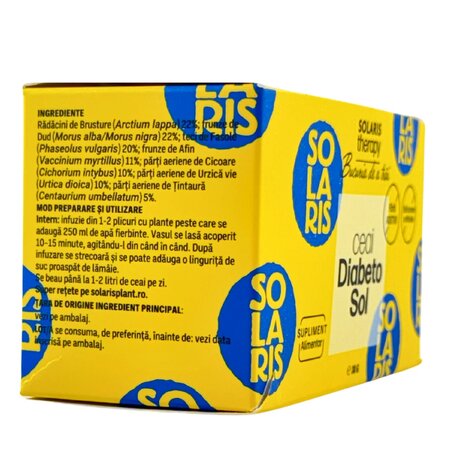 Ceai Diabetosol Therapy, 20 plicuri, Solaris 690723