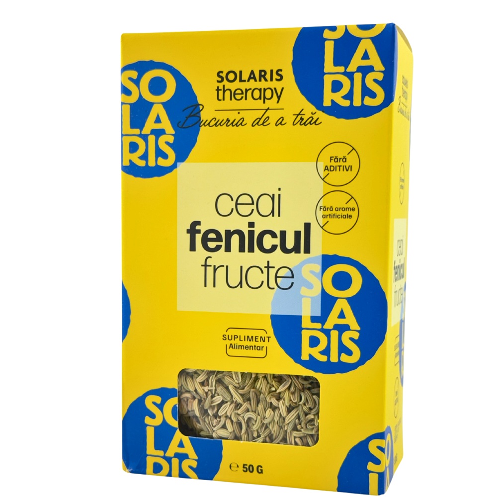 Ceai de fenicul fructe Therapy, 50 grame, Solaris
