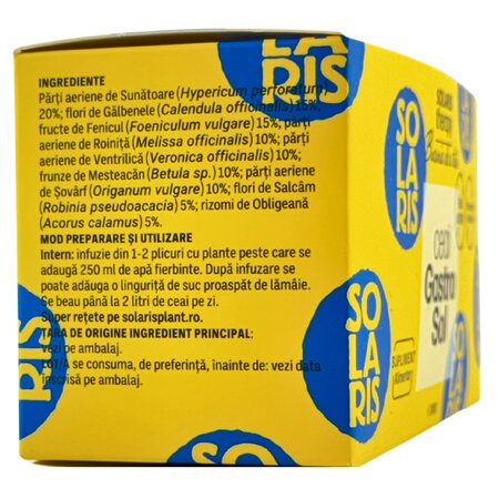 Ceai Gastrosol Therapy, 20 plicuri, Solaris 690745