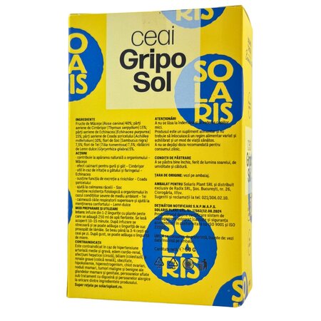 Ceai Griposol Therapy, 50 grame, Solaris 690772