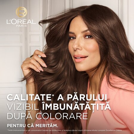 Vopsea de par cu acid hialuronic Excellence Color Creme 300 Saten Inchis Profund Natural, 192 ml, Loreal 690924