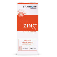 Zinc gluconat, 15 mg, 60 capsule, Granions
