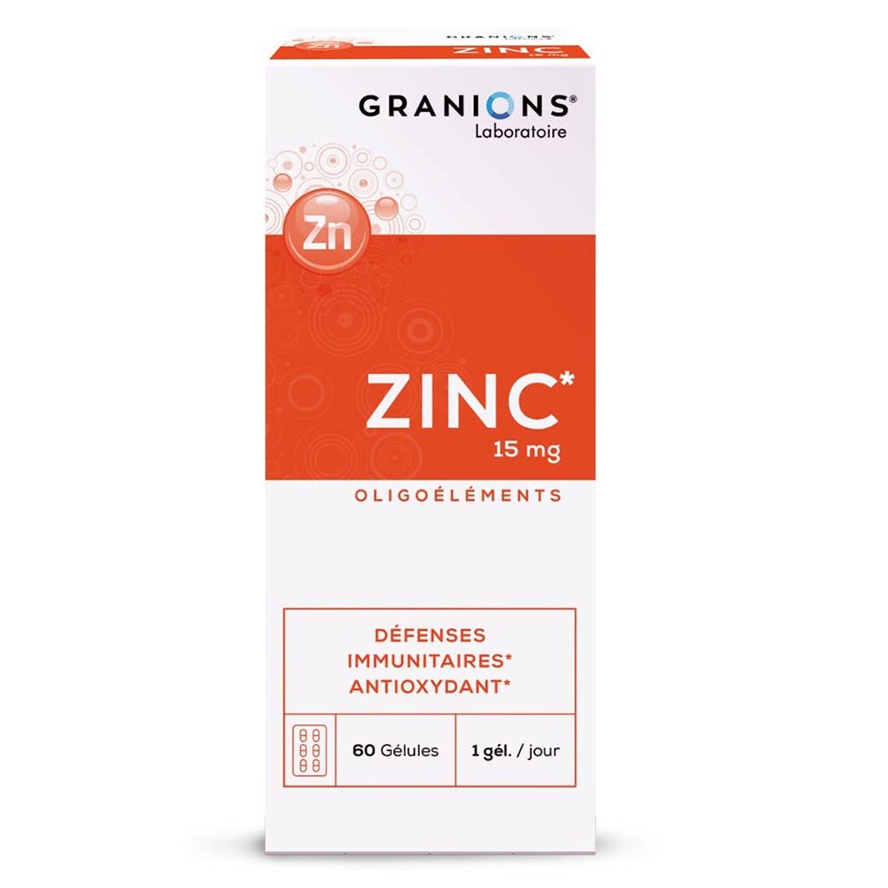 Zinc gluconat, 15 mg, 60 capsule, Granions