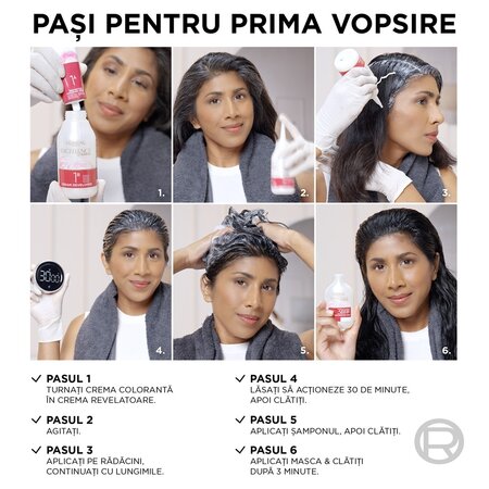 Vopsea de par cu acid hialuronic Excellence Color Creme 6.30 Blond Inchis Auriu, 192 ml, Loreal 690973