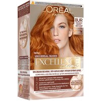 Vopsea de par fara amoniac Excellence Universal 8UR Cupru Deschis, 192 ml, Loreal
