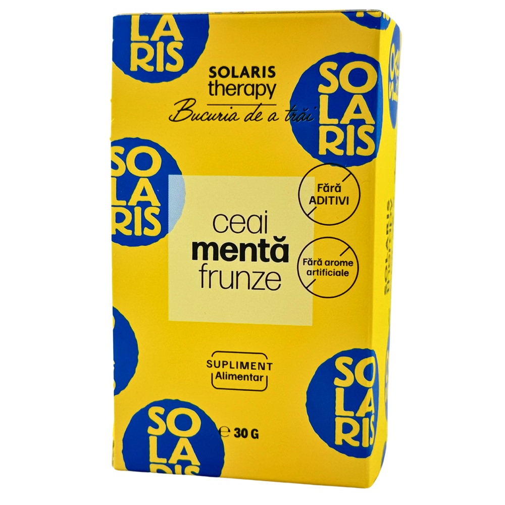 Ceai de menta frunze Therapy, 20 plicuri, Solaris