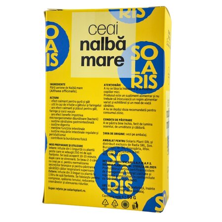 Ceai nalba mare, 50 grame, Solaris 691045