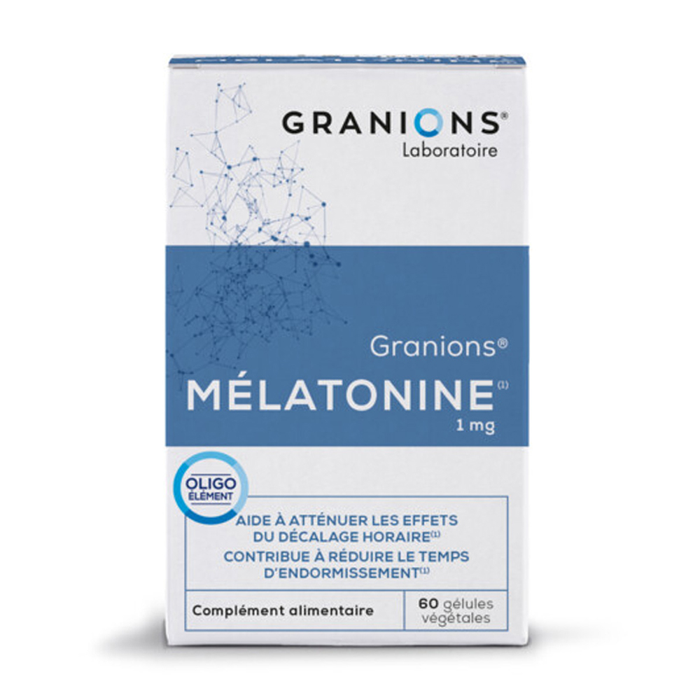 Melatonina, 1 mg, 60 capsule vegetale, Granions