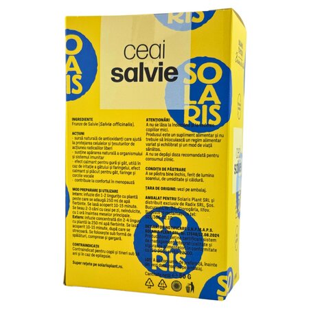 Ceai de salvie, 50 grame, Solaris 691074
