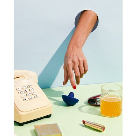 Vibrator clitoridian albastru Toupie, 1 bucata, Puissante 693498