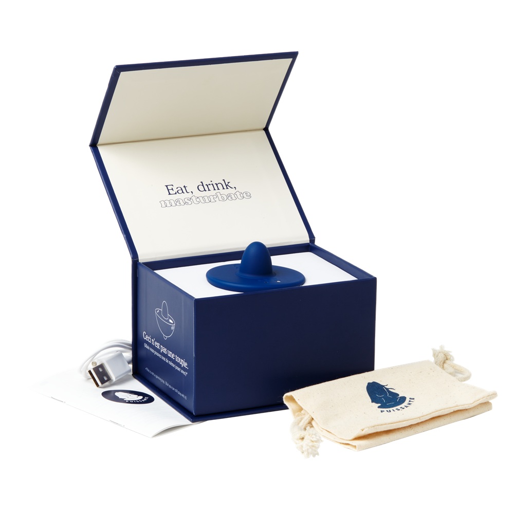 Vibrator clitoridian albastru Toupie, 1 bucata, Puissante