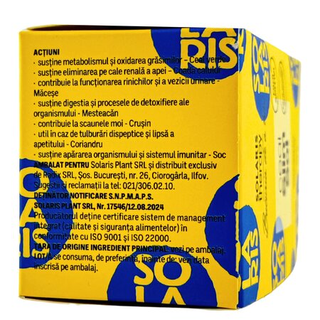 Ceai slimsol Therapy, 20 plicuri, Solaris 691101