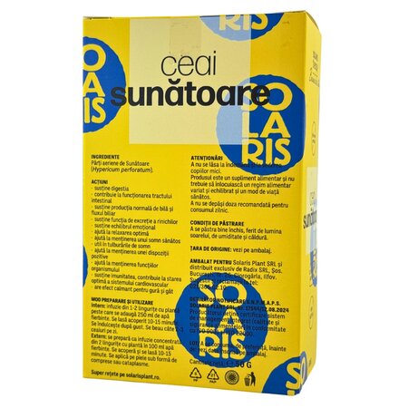Ceai de sunatoare Therapy, 50 grame, Solaris 691111