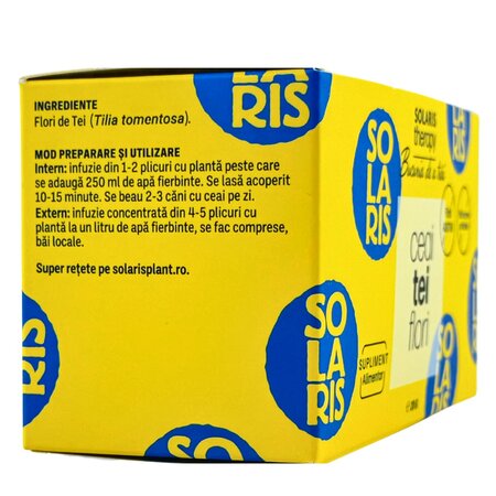 Ceai de tei flori Therapy, 20 plicuri, Solaris 691116